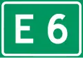 Europastraße mit Straßennummer