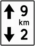 Entfernung Tunneleingang / -ausgang