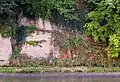 Zugang zur Notburga Höhle, Neckarprallhang bei Hochhausen (Aufn. 2014)