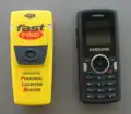 Größenvergleich PLB ↔ Mobiltelefon