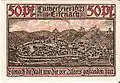 „Lutherfeier 1921 in Eisenach – Eisenach die Stadt wie sie vor Alters gestanden hatt“ mit Stadtansicht Eisenachs zu Luther Zeiten