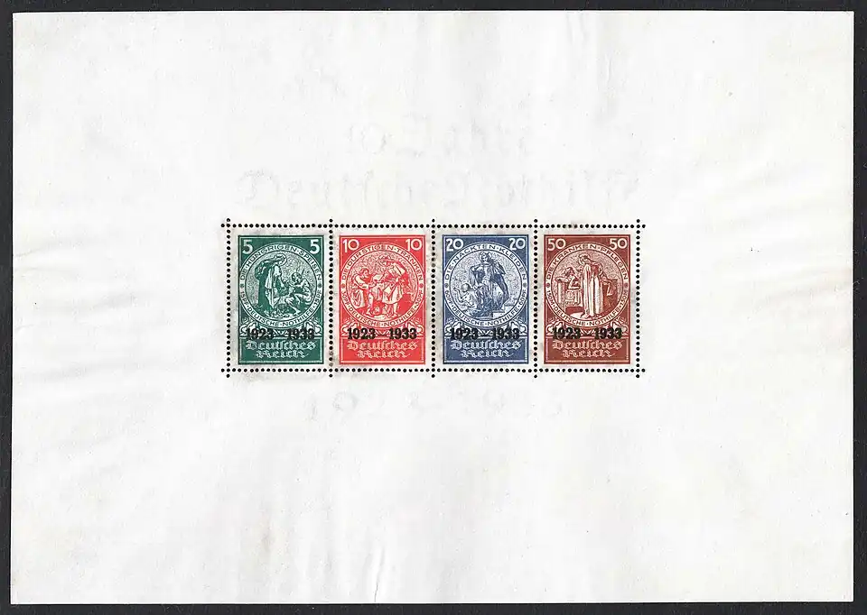 10 Jahre Deutsche Nothilfe 1923–1933, Block 2 Deutsches Reich 1933