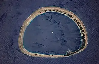 ISS-Bild von Nukuoro