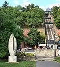 0-km-Stein und Budavári Sikló