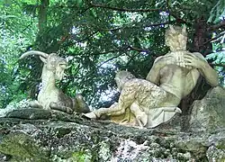 Gruppe des Pan im Schlosspark Nymphenburg