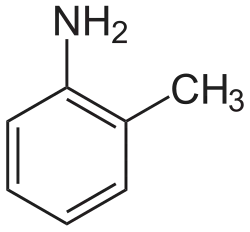 Struktur von o-Toluidin