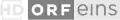 Cornerlogo von ORFeins HD bis 26. April 2019