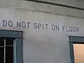 Wandinschrift in New Orleans