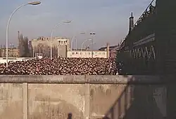 Grenzübergang Oberbaumbrücke am 11.&nbsp;November 1989