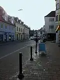 Heutiger Standort des Veitstores in der Oberen Hauptstraße.