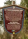 Informationstafel zum Oberen und Mittleren Grumbacher Teich