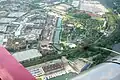 Ganz unten die Marina mit Sealife & Modellbahnwelt, daran anschließend Centro, Park und Arena