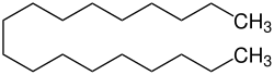 Strukturformel von Octadecan