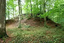 Überreste der alten Residenzburg Berge