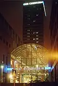Der Oderturm bei Nacht