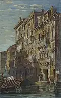 Ölgemälde mit einem Motiv aus Venedig