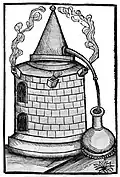 Ofen mit Ton-Cappel, Rosenhut und Viole. 1500[22]