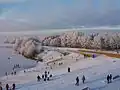 Gabionen im Winter