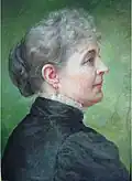 Caroline Scott Harrison in profile view