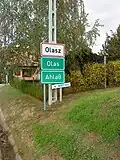 Dreisprachige Ortstafel
