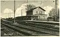 Ehemaliger Bahnhof an der Bahnstrecke München-Augsburg