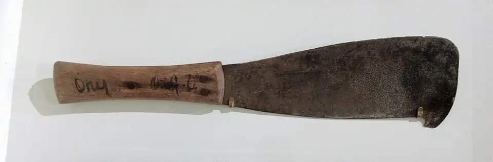 Zuckerrohrmesser aus dem größten Sklavenaufstand in den USA (1811)