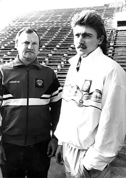 Bronzemedaillengewinner Oleg&nbsp;Sakirkin&nbsp;(rechts)
