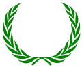 Siegessymbol Lorbeerkranz (auch für Jubiläen)