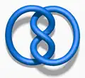 Ein Halb-Twist (Kleeblattschlinge)