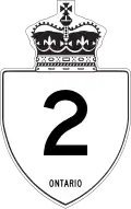 Auf einem Straßenschild in Kanada