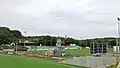 Feld und Tribüne