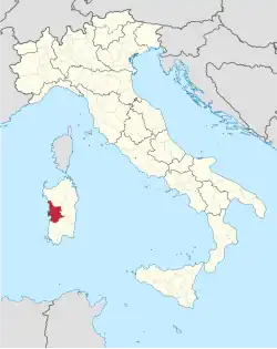 Lage innerhalb Italiens