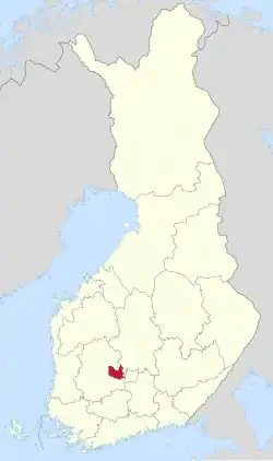 Lage von Orivesi in Finnland
