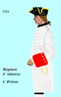 Régiment d’Orléans 1734 bis 1762
