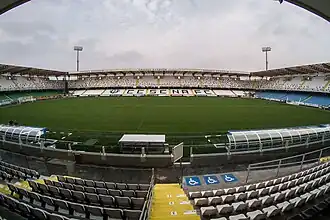 Der Innenraum des Stadio Dino Manuzzi (April 2019)