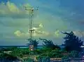 Automatische Wetterstation auf Oroluk Island
