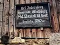 Ortschaftstafel Dobersberg