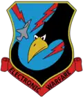 Schulterabzeichen der Einheit 555 „Sky Crows“ für Elektronische Kampfführung auf Tel Nof