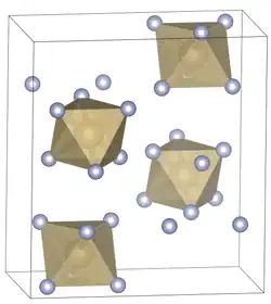 Elementarzelle von Osmium(VI)-fluorid