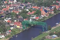 Schwebefähre Hemmoor-Osten am alten Ortskern von Osten