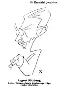 Der estnische Schriftsteller August Kitzberg