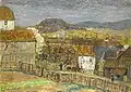 Gemälde Otto Modersohn vor dem Gewitter 1912.