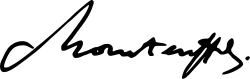 Unterschrift Otto von Manteuffels