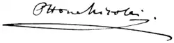 Nicolais Unterschrift (Ottone Nicolai)