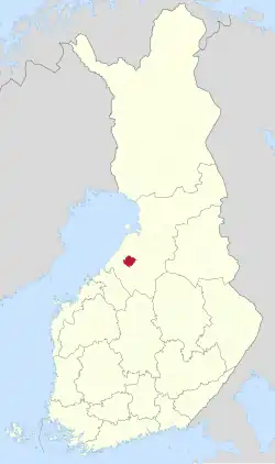 Lage von Oulainen in Finnland