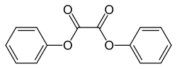 Strukturformel von Oxalsäurediphenylester