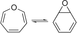 Chemisches Gleichgewicht zwischen Oxepin und Benzoloxid