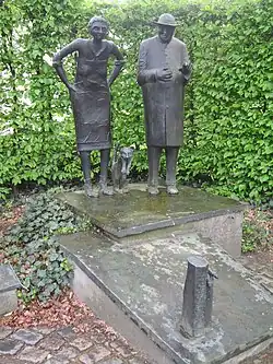Bronzeskulptur „Dei Müse van Aite“ in Vechta-Oythe