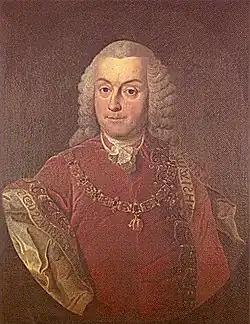 Nikolaus (VIII.) Palffy von Erdöd war ungarischer Hofkanzler und Oberster Landrichter sowie Träger des Goldenen Vließes.