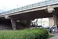 Die 1972 erbaute Querung über die Straße Moskevská in Česká Lípa als Teil der Hochstraße wurde 2016 ersetzt